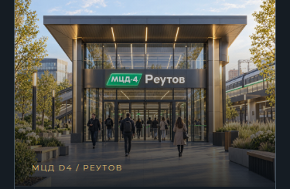 Вход на МЦД-4 Реутов
